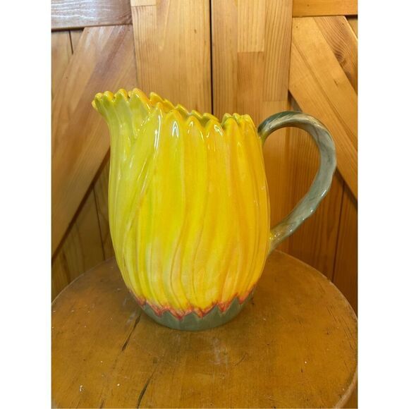 Vintage Rommel Nueva for Saparna sunflower pitcher (8867) Read  - Picture 3 of 8